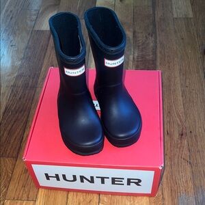 Hunter Kids Classic Black Rain Boots